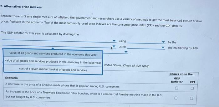 2 Alternative Price Indexes Because There Isn T One Single Measure Of Inflation The Government And Researchers Use A V 3