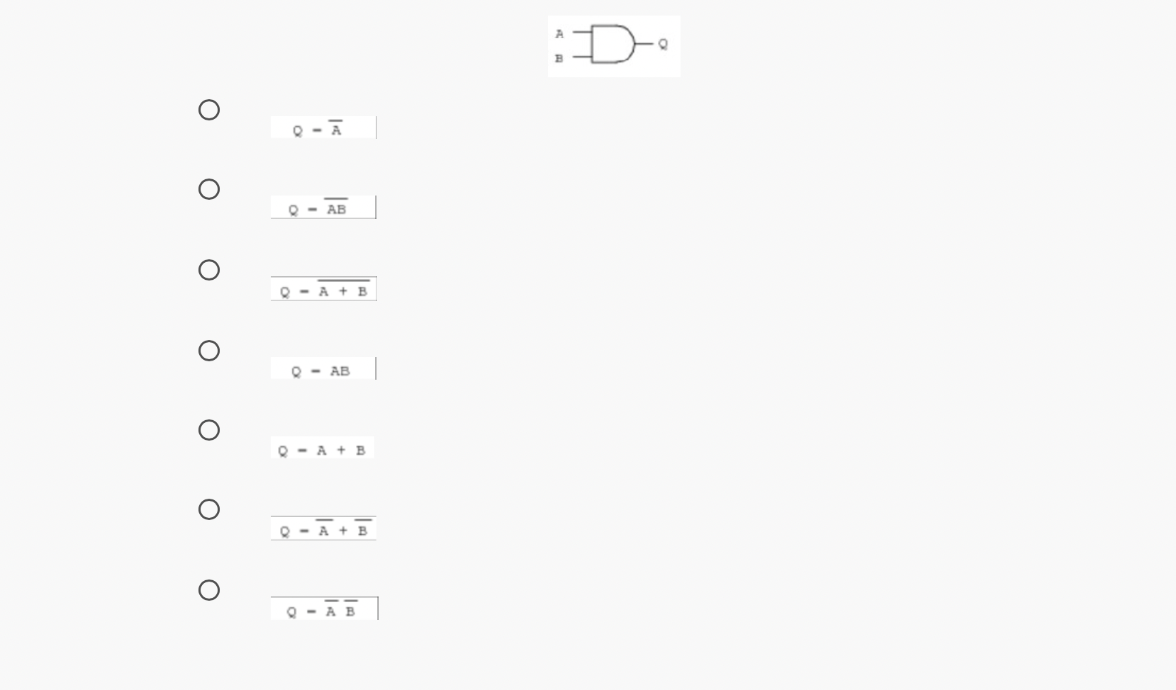 Match The Boolean Expression With The Correct Gate A B D E G H 9