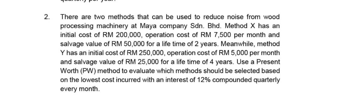 2 There Are Two Methods That Can Be Used To Reduce Noise From Wood Processing Machinery At Maya Company Sdn Bhd Metho 1