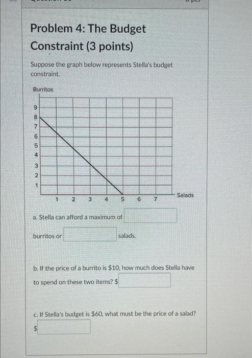 Problem 6 Income And Substitution Effects 7 Points Now Imagine That Stella S Friend Monique Has 60 Per Week To Spend 7