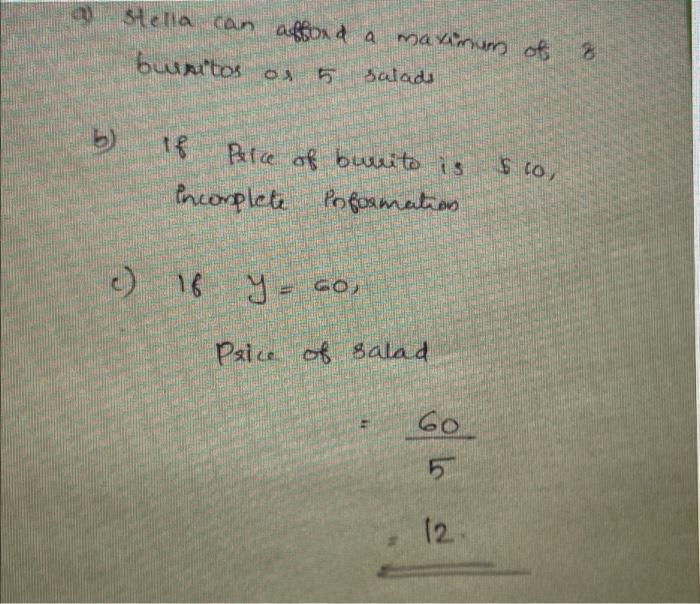 Problem 6 Income And Substitution Effects 7 Points Now Imagine That Stella S Friend Monique Has 60 Per Week To Spend 8