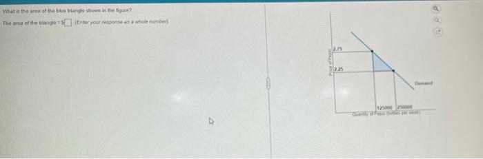 What Is The Area Of The Blue Triangle Shown In The Figure The Area Of The Triangles Enter Your Response A Whole Number 1