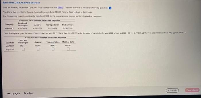 Real Time Data Provided By Federal Reserve Economic Data Fred Federal Reserve Bank Of Saint Louis For This Exercise 1