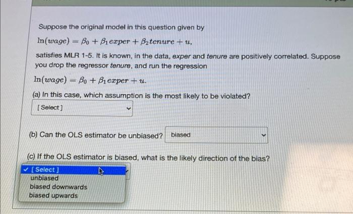 Du Courses 83410 Quizzes 253326 Take Use The Following Information To Answer Questions 1 8 Consider The Following Model 5