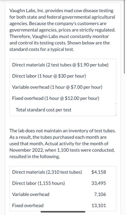 Vaughn Labs Inc Provides Mad Cow Disease Testing For Both State And Federal Governmental Agricultural Agencies Becaus 1