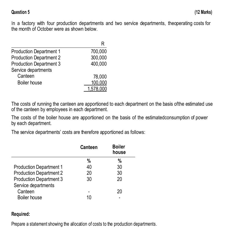 2 Question 2 10 Marks A Company Uses 15 000 Units Of Stock Item 6786 Each Year The Item Has A Purchase Cost Of R4 Per 3