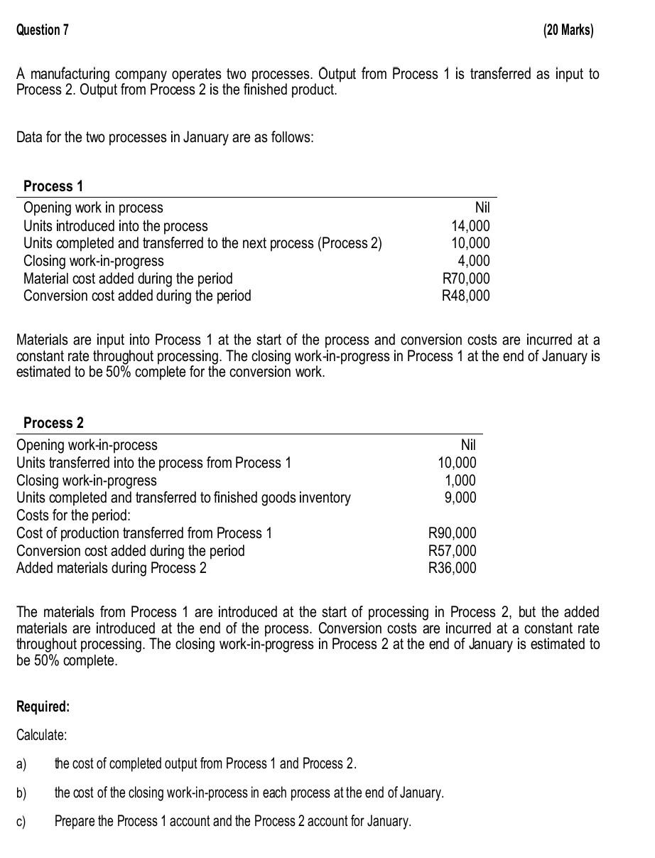 2 Question 2 10 Marks A Company Uses 15 000 Units Of Stock Item 6786 Each Year The Item Has A Purchase Cost Of R4 Per 5