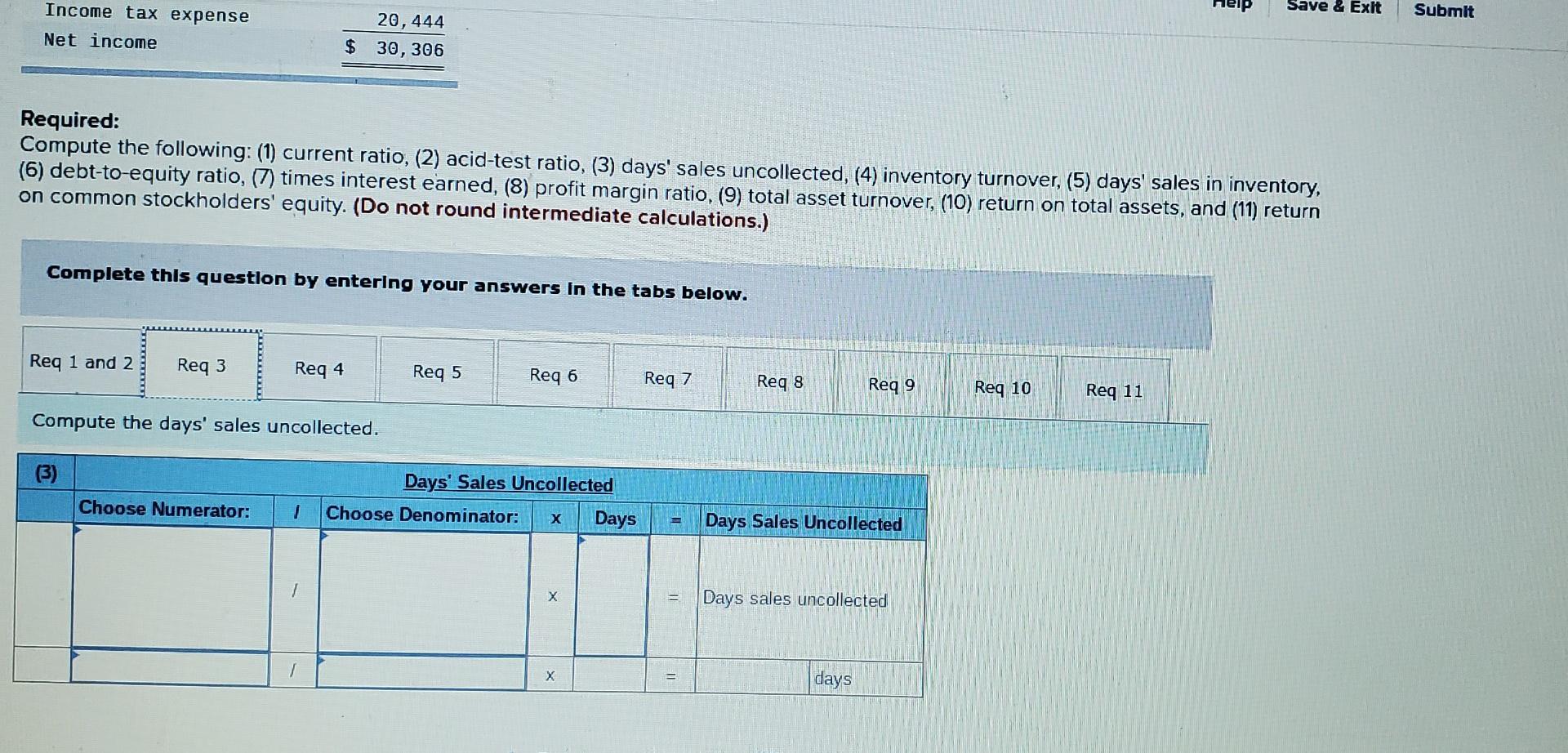 Selected Current Year End Financial Statements Of Cabot Corporation Follow All Sales Were On Credit Selected Balance 3