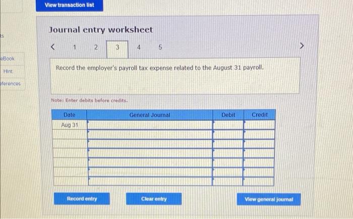 Exercise 11 19a Preparing Payroll Register And Related Stark Company Has Five Employees Employees Paid By The Hour Earn 6