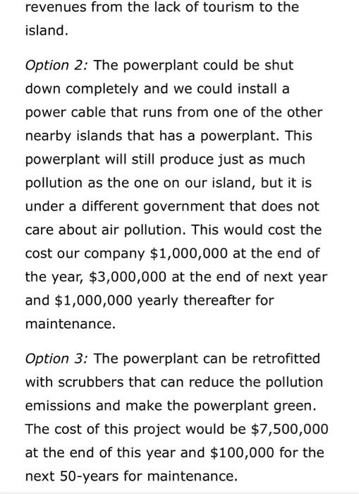 Recently I Noticed That Our Powerplant Was Producing Too Much Air Pollution I Offered A Few Explanations To Our Senior 4