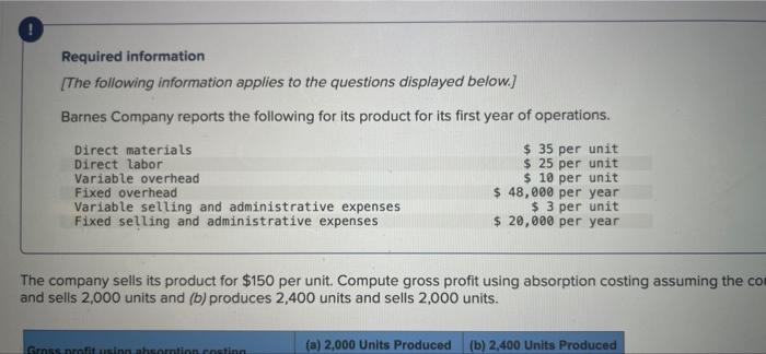 8 Part 2 Of 3 0 83 Points Ellook Prim References Required Information The Following Information Applies To The Question 2