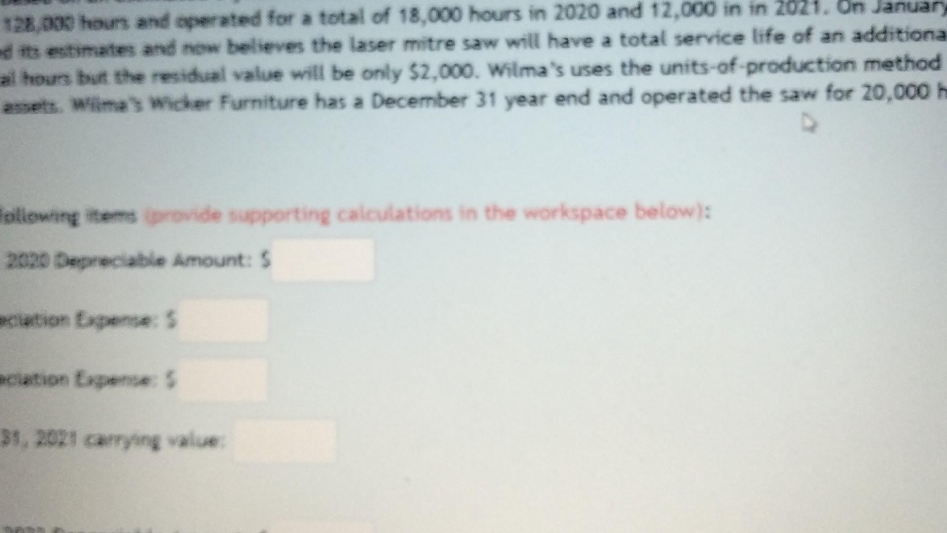 128 000 Hours And Operated For A Total Of 18 000 Hours In 2020 And 12 000 In In 2021 On January Ed Its Estimates And No 1