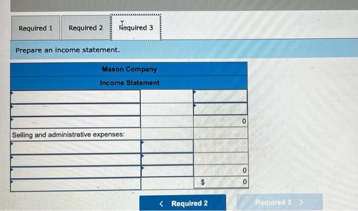 The Following Data From The Just Completed Year Are Taken From The Accounting Records Of Mason Company 653 000 82 0 4