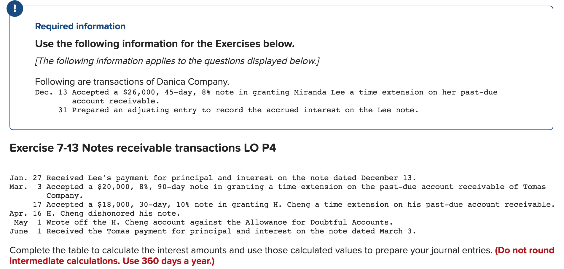 Required Information Use The Following Information For The Exercises Below The Following Information Applies To The 1