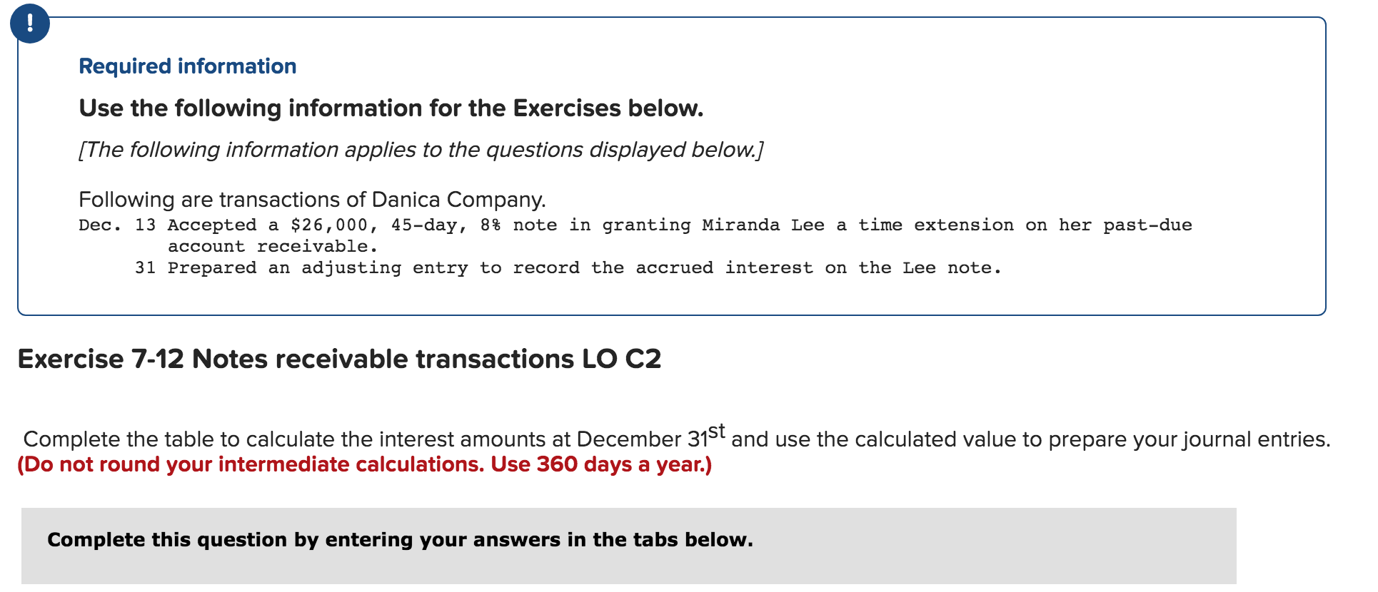 Required Information Use The Following Information For The Exercises Below The Following Information Applies To The Qu 1
