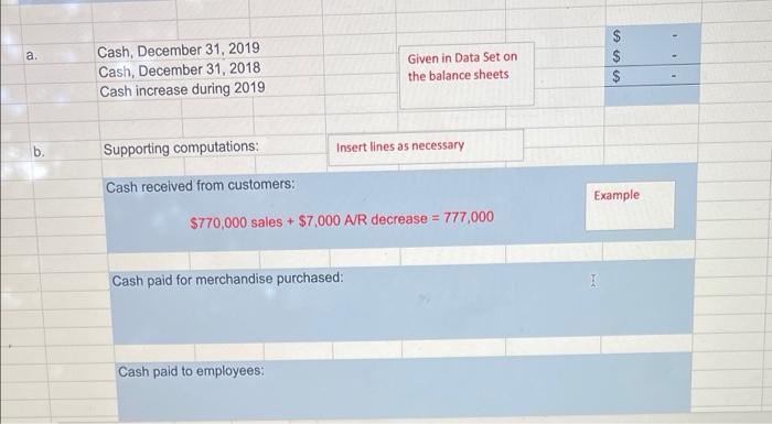 P12 7a Statement Of Cash Flows Direct Method Refer To The Data Given For The North Company In Problem P12 2a Require 2