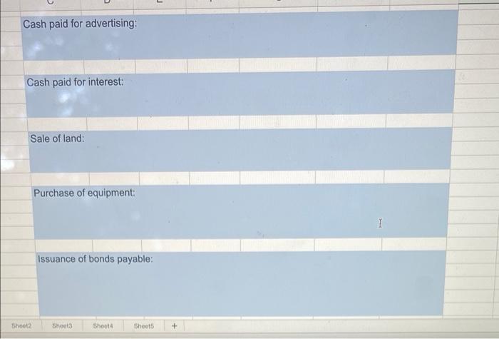 P12 7a Statement Of Cash Flows Direct Method Refer To The Data Given For The North Company In Problem P12 2a Require 3