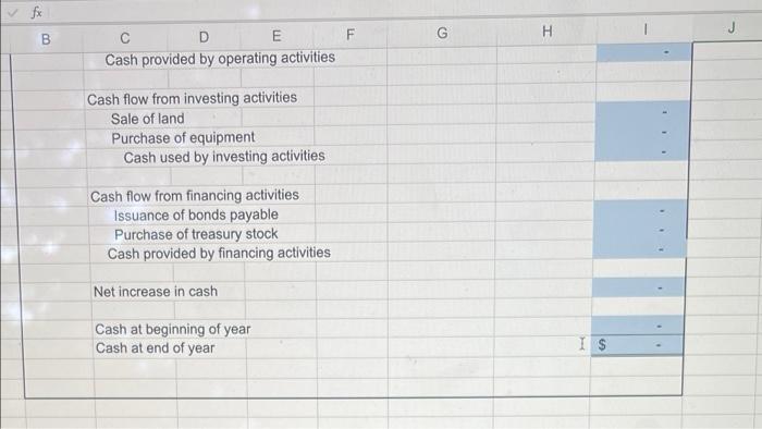 P12 7a Statement Of Cash Flows Direct Method Refer To The Data Given For The North Company In Problem P12 2a Require 6