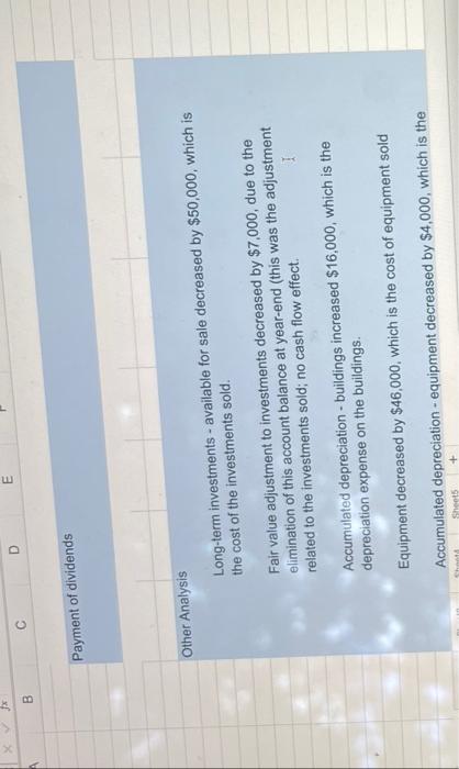 Piz 9a Statement Of Cash Flows Direct Method Refer To The Data Given For The Sky Company In Prob Lem P12 4a Require 5