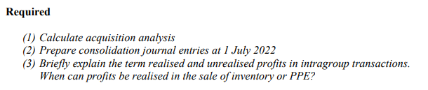 In The Year Ended 30 June 2018 Abbott Ltd Acquired 40 Of The Issued Shares Of Costello Ltd For 72 000 This Acquisiti 2