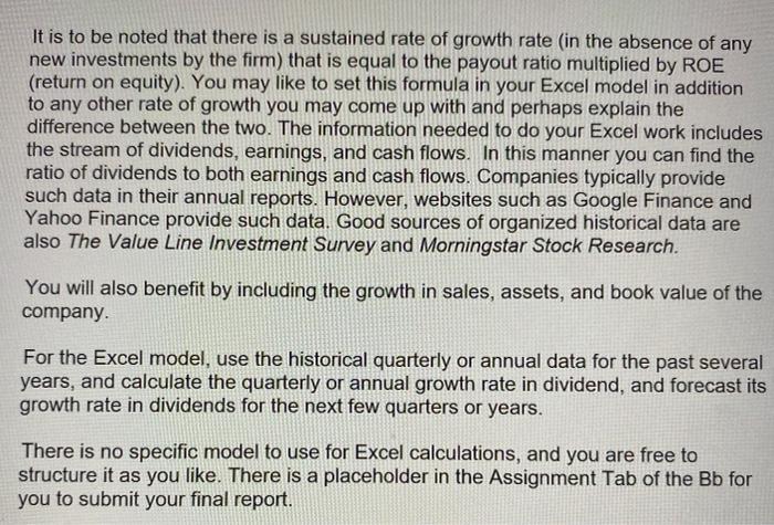 Please Use Your Own Company Whether Or Not It Pays Dividend Or Any Company You Would Like Or A Company That Has A Hi 2
