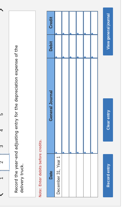 Question 11 Yoshi Company Completed The Following Transactions And Events Involving Its Delivery Trucks Year 1 Year 2 3