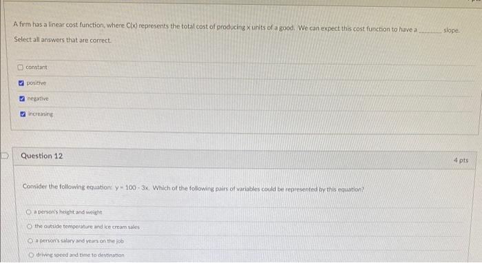 A Firm Has A Linear Cost Function Where C X Represents The Total Cost Of Producing X Units Of A Good We Can Expect Th 1