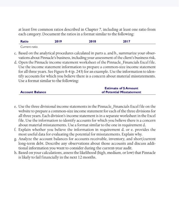 Integrated Case Application Pinnacle Manufacturing Part I 8 39 Objectives 8 3 8 4 Introduction This Case Study Is Pr 3