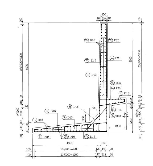Calculate The Values For A Retaining Wall With Relief Shelves Given The Following Drawings And Conditions A Find The 1
