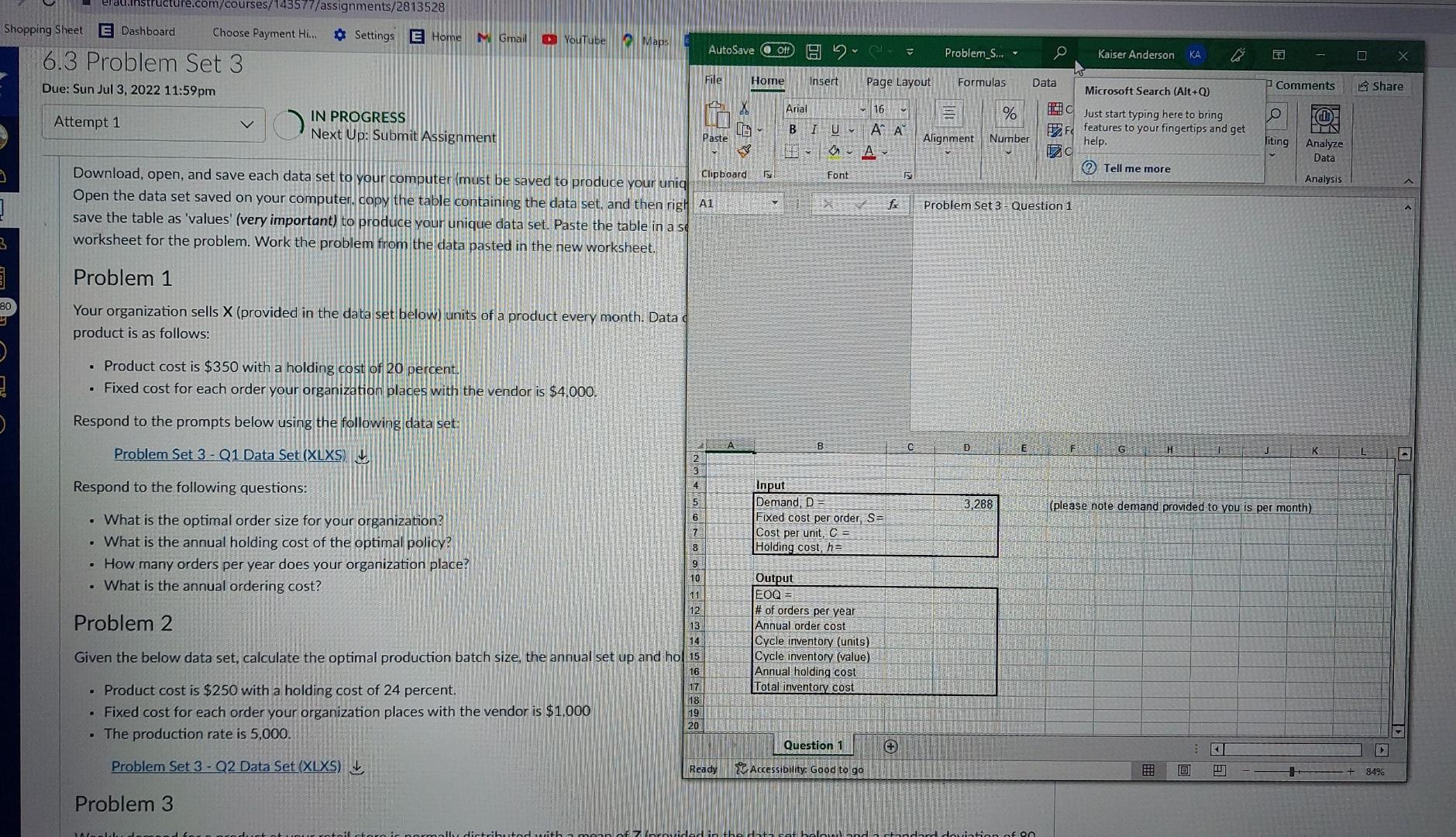 Shopping Sheet E Dashboard 9 3 E 80 Y 3 Erau Instructure Com Courses 143577 Assignments 2813528 Choose Payment Hi 6 3 1