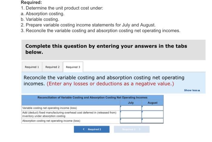 Denton Company Manufactures And Sells A Single Product Cost Data For The Product Are Given Variable Costs Per Unit Di 3