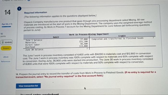 Undational Required Information The Following Information Applies To The Questions Displayed Below Clopack Company Man 5