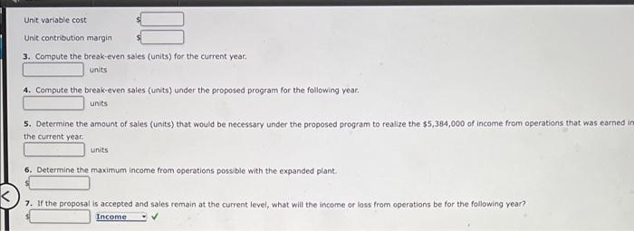 Break Even Sales Under Present And Proposed Conditions Darby Company Operating At Full Capacity Sold 124 200 Units At 2