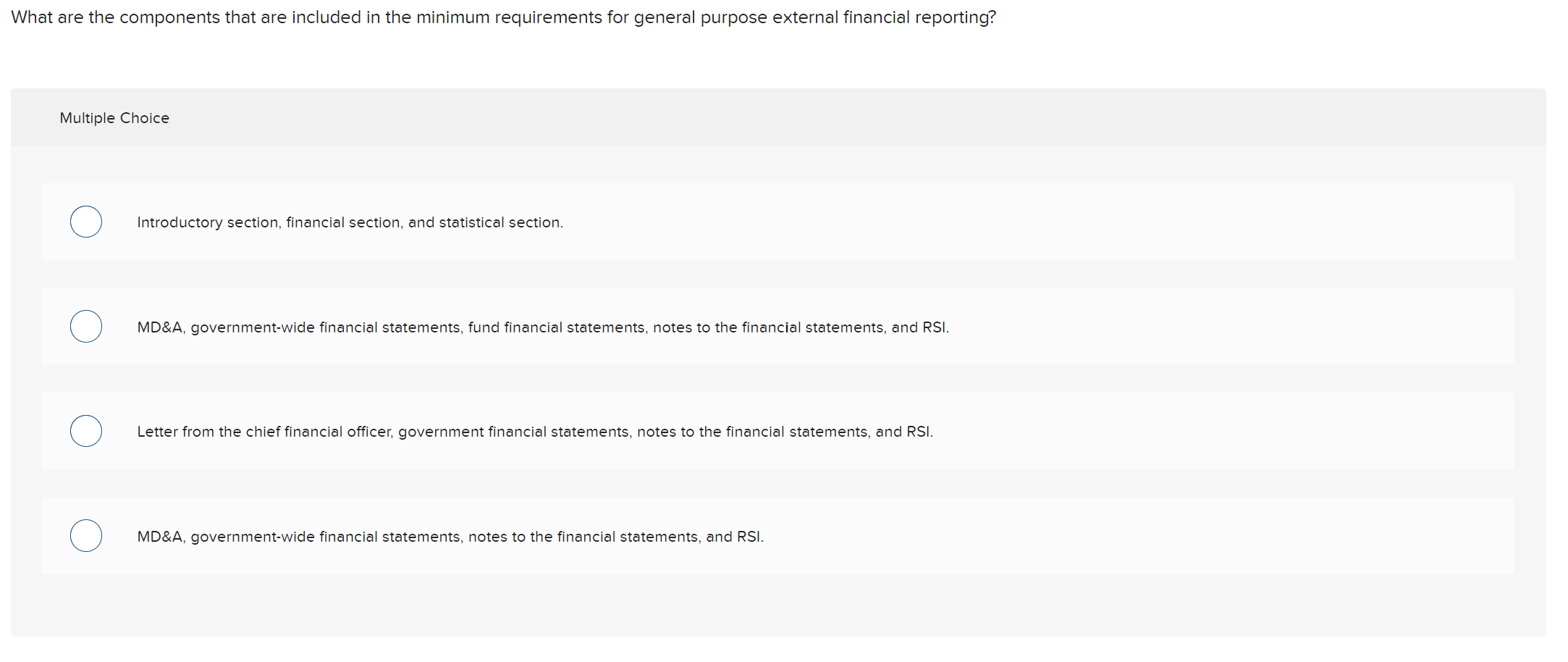 What Are The Components That Are Included In The Minimum Requirements For General Purpose External Financial Reporting 1