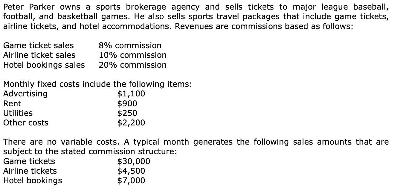Peter Parker Owns A Sports Brokerage Agency And Sells Tickets To Major League Baseball Football And Basketball Games 1
