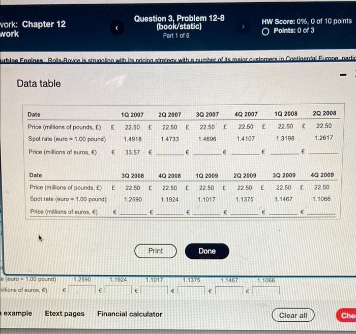 111 Homework Chapter 12 Homework Rolls Royce Turbine Engines Rolls Royce Is Struggling With Its Pricing Strategy With 2