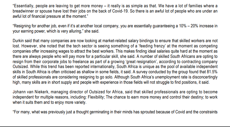 Read The Case Study Below And Answer The Questions That Follow South Africa In The Middle Of A Massive Emigration Wave 2