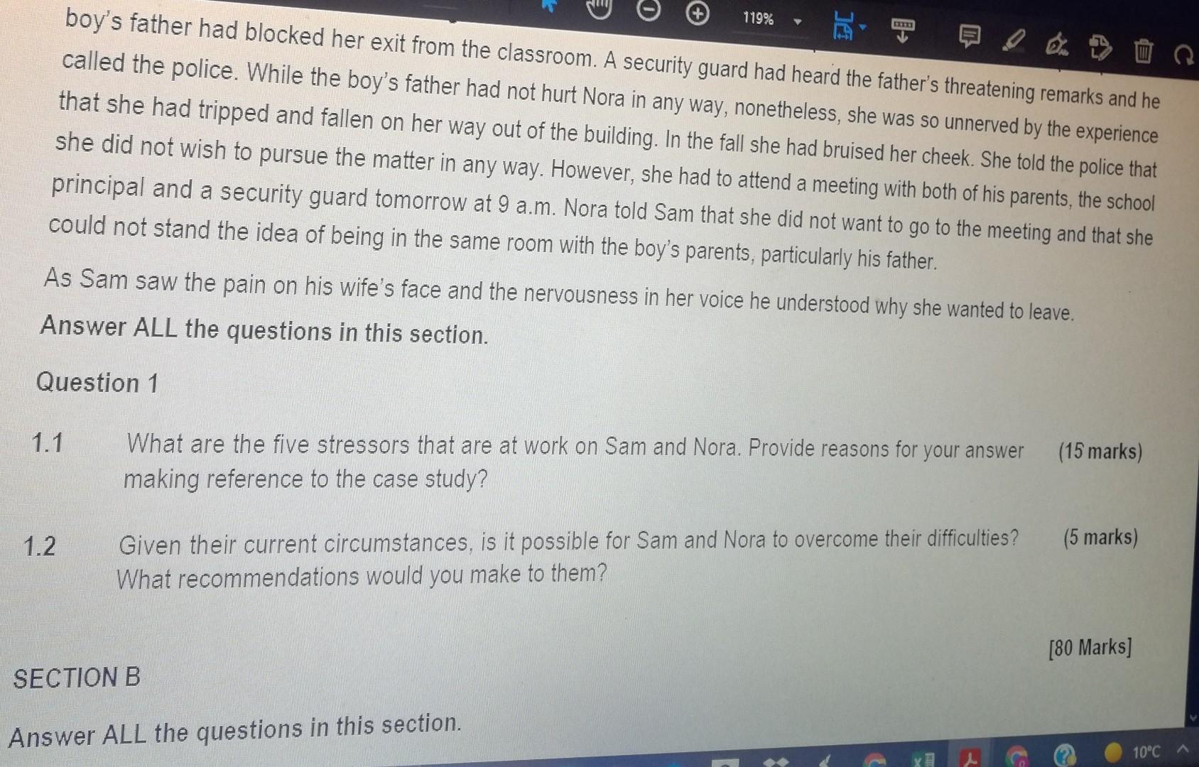 119 Carefully Read The Scenario Below And Answer The Questions That Follow Samuel Logston Www Samuel Logston Left Ho 4