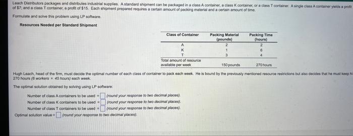 Leach Distributors Packages And Distributes Industrial Supplies A Standard Shipment Can Be Packaged In A Class A Contai 1