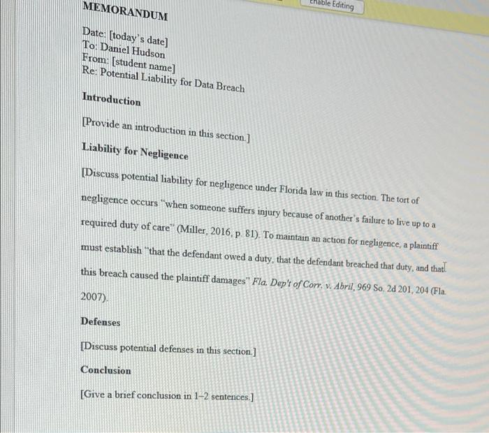 Course Outcomes For Und 4 Assignment Ls311 2 Discuss The Relationship Of Torts To Risk Management Gel 6 06 Apply Resea 2