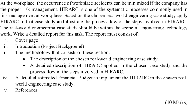At The Workplace The Occurrence Of Workplace Accidents Can Be Minimized If The Company Has The Proper Risk Management 1