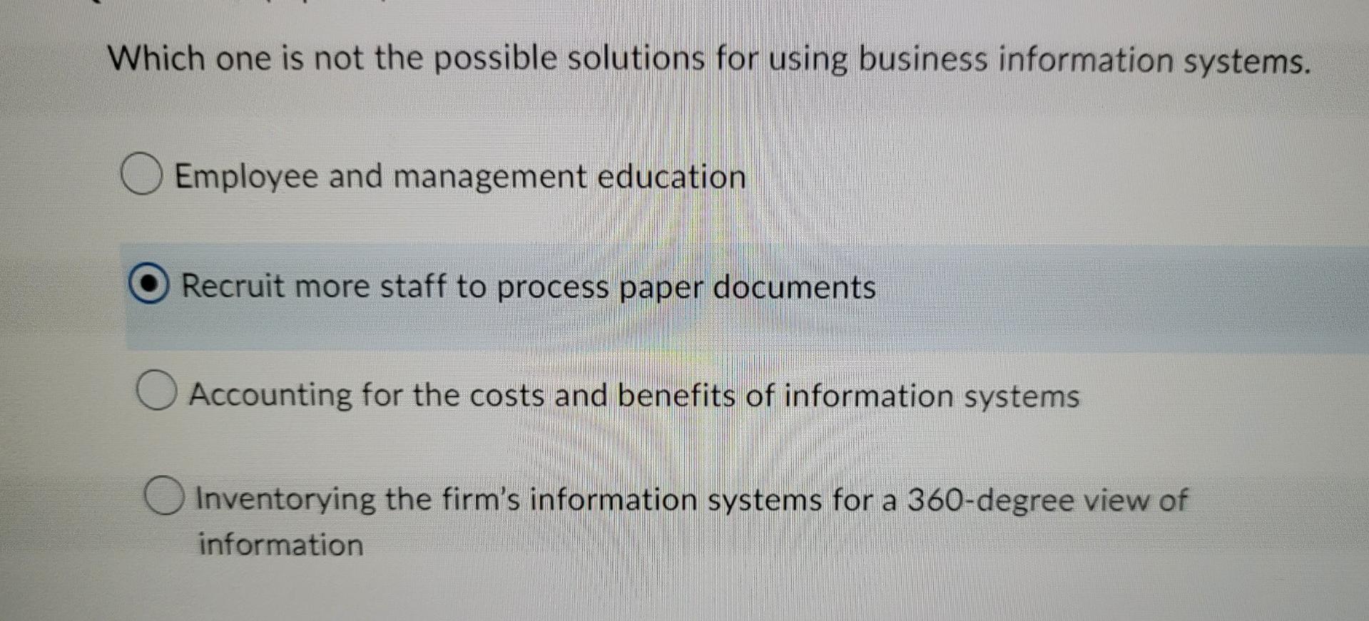 Question 12 1 Point Saved Information Systems Enhance Business Processes Through Automating Manual Processes Drivin 3