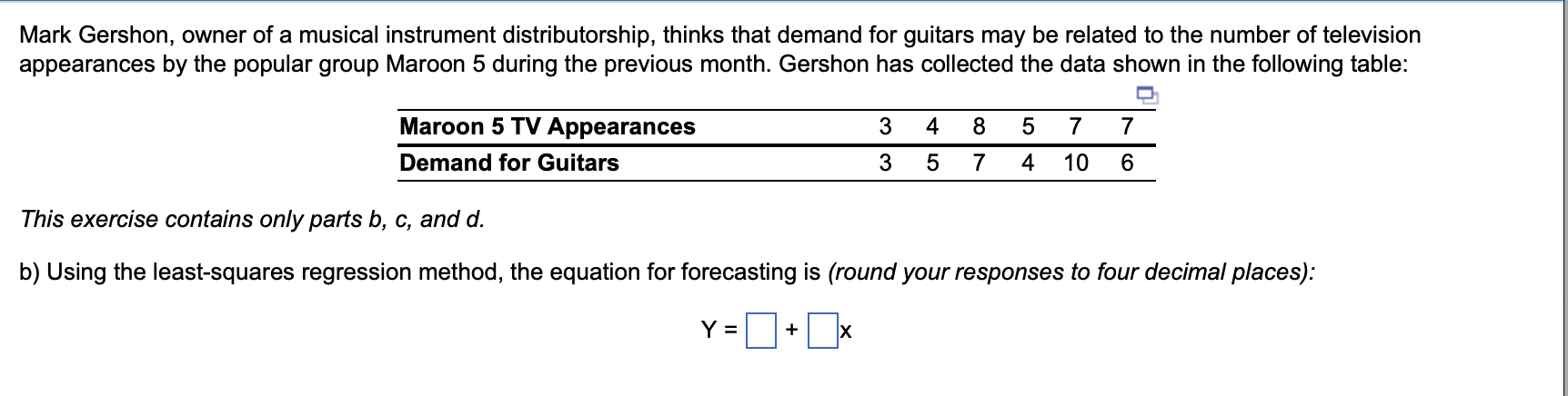 Mark Gershon Owner Of A Musical Instrument Distributorship Thinks That Demand For Guitars May Be Related To The Number 1