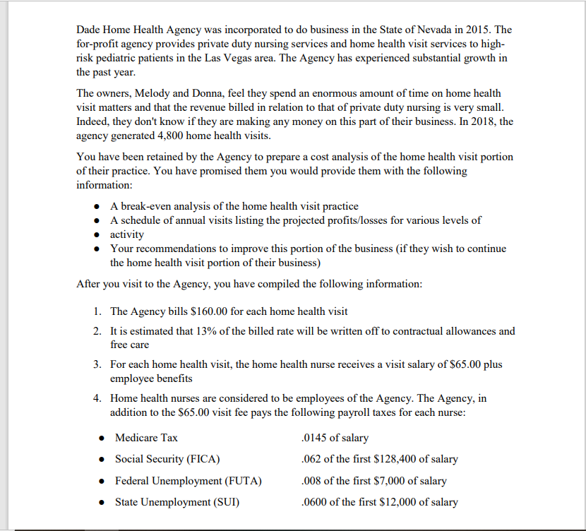 Dade Home Health Agency Was Incorporated To Do Business In The State Of Nevada In 2015 The For Profit Agency Provides P 1