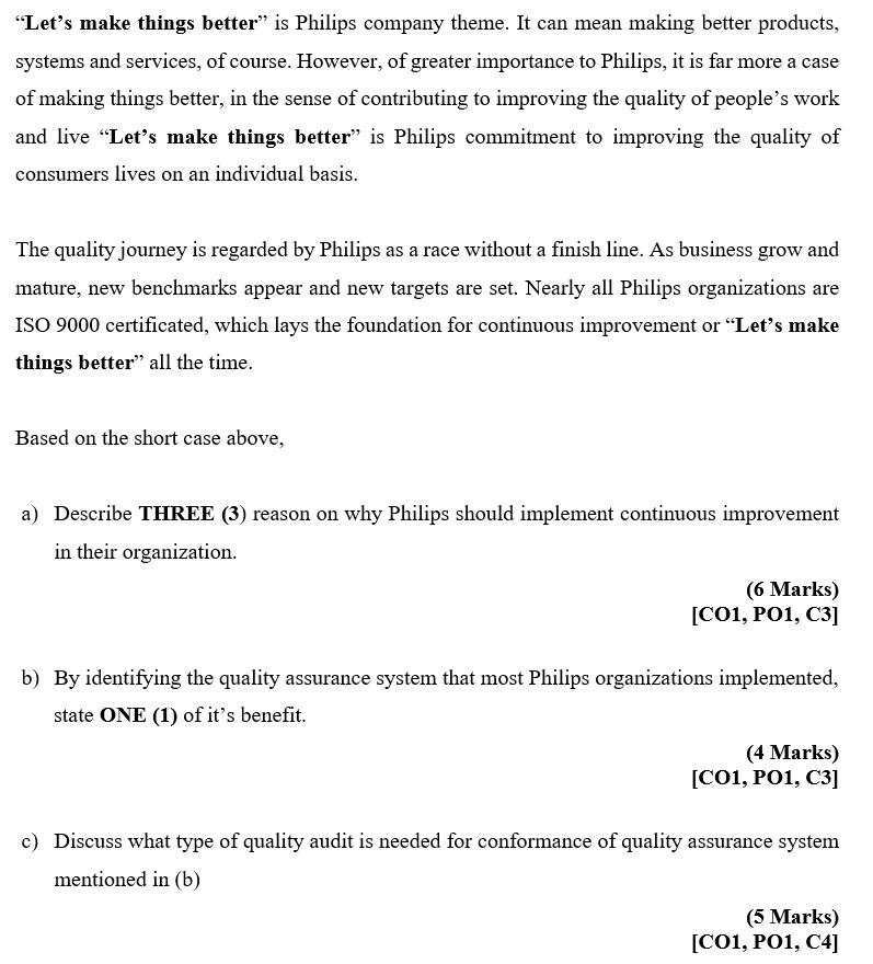 Let S Make Things Better Is Philips Company Theme It Can Mean Making Better Products Systems And Services Of Course 1