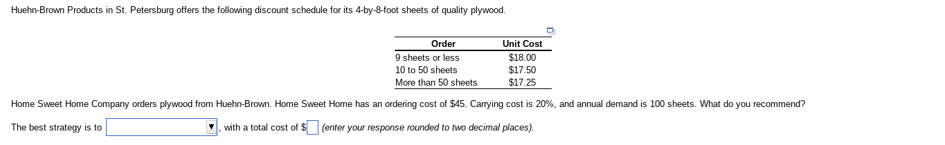 Huehn Brown Products In St Petersburg Offers The Following Discount Schedule For Its 4 By 8 Foot Sheets Of Quality Plyw 1