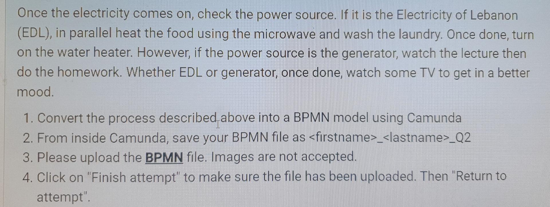 Once The Electricity Comes On Check The Power Source If It Is The Electricity Of Lebanon Edl In Parallel Heat The F 1