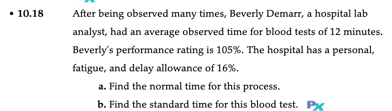10 18 After Being Observed Many Times Beverly Demarr A Hospital Lab Analyst Had An Average Observed Time For Blood 1