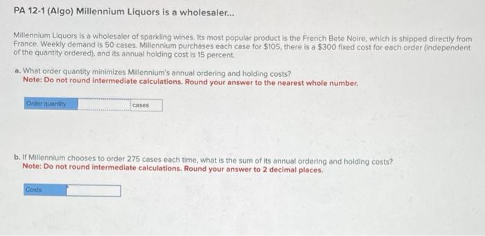 Pa 12 1 Algo Millennium Liquors Is A Wholesaler Millennium Liquors Is A Wholesaler Of Sparkling Wines Its Most Pop 1
