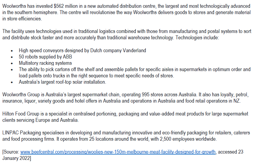 Woolworths Drives Innovation And Change In Food Retailing Supply Chain Aus 2018 Australian Large Retailers Are Increas 2